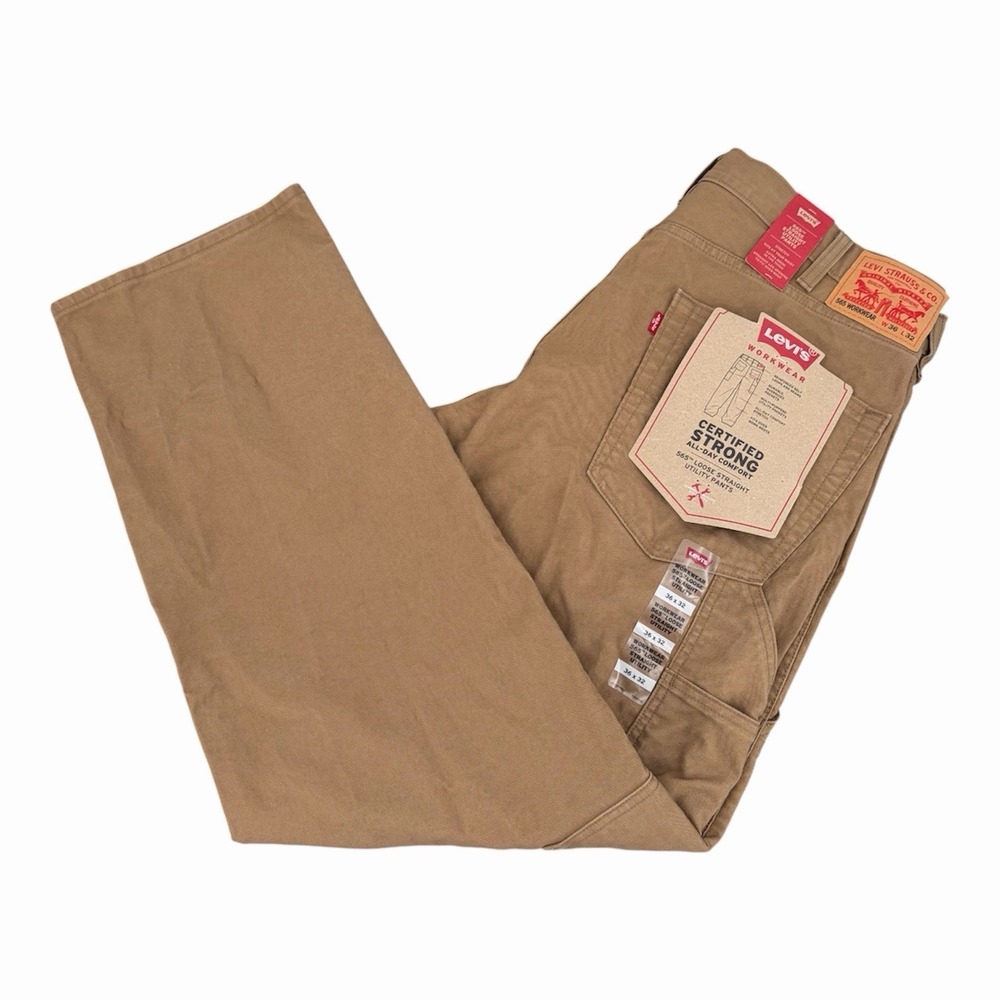 Levis 565 Loose Fit Mens 36x32 Utility Workwear Skater Carpenter Pants